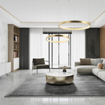 PENDANT LIGHT 50W 3000K ALUMINIUM-ACRYLIC DIMMABLE ANTIQUE GOLD BRASS (2007 Zambelis) - Zambelis