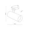 Reflektor na szynoprzewód TRACER BLACK CCT 20W (18189) - TK Lighting