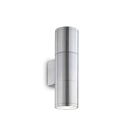 Kinkiet zewnętrzny GUN AP2 SMALL kol. srebrny (033013) Ideal Lux