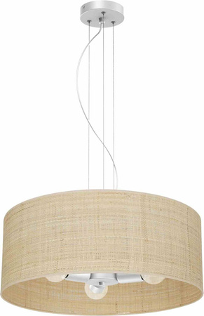 Lampa wisząca MARSHALL WHITE / RATTAN 3xE27 (MLP7490) - Milagro
