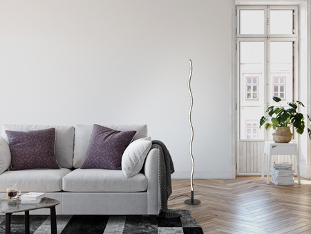 WAVE LAMPA PODŁOGOWA CZARNY (15168-18) - Paul Neuhaus