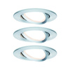Zestaw Oprawa wbudowana Nova Coin LED 3-st ściemnianie ruchoma 3x6,5W 2700K 230V Aluminium (PL93487) - PAULMANN