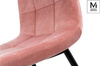 MODESTO krzesło CARLO pudrowy róż - welur, metal (J-06.LIGHT.PINK) - Modesto Design