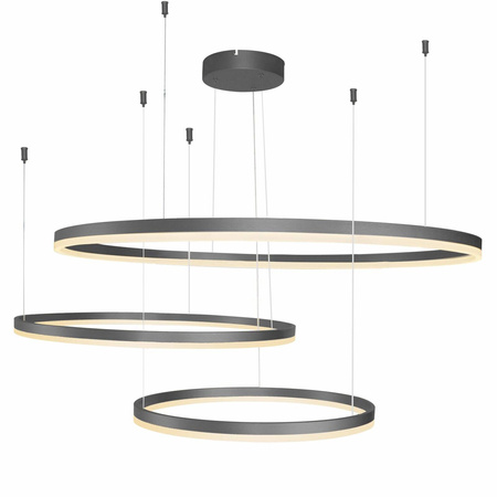 Lampa wisząca HALO PENDANT czarna 100+80+60 BK (AZ4707) - Azzardo
