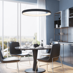 PENDANT LIGHT 60W 3000K ALUMINUM & ACRYLIC 3600LM DIMMABLE SANDY BLACK (2060 Zambelis) - Zambelis