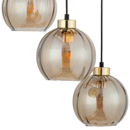 Lampa wisząca DEVI AMBER 3 PŁ LISTWA (4638) - TK Lighting
