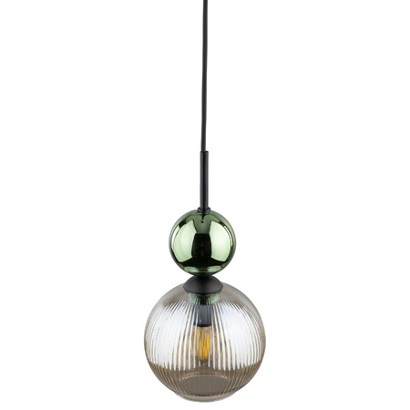 SOPHIA GREEN COGNAC LAMPA WISZĄCA 1XE14 (11145) - TK Lighting