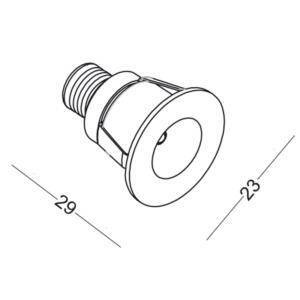 Lampa Wpuszczana POINT 880 (288001106) - Elkim Lighting
