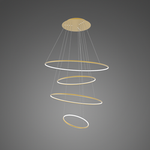 Lampa wisząca Ledowe okręgi No.4 Φ100 cm in 4k złota Altavola Design (LA084/P_100_in_4k_gold) - ALTAVOLA DESIGN