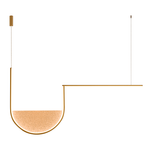 PENDANT LED LIGHT 35W 3000K,4000K GOLD-CHAMPAGNE (23171 Zambelis) - Zambelis
