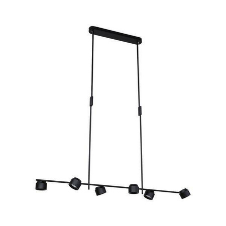 Puric Pane I Effect lampa wisząca LED 6x 6,5W 3-st ściem Czarny 230V metal/twszt (PL79774) - PAULMANN