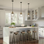 Lampa wisząca Royer - 1 źródło światła - Matowa czerń (QZ-ROYER-1P-MBK) - Elstead Lighting