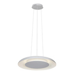 Lampa wisząca Piattino Biały 30W LED 3000K-4000k-6000K (ML1813) - Milagro