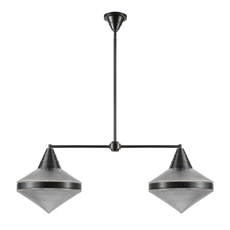 Lampa wyspowa Willard - 2 źródła światła - Miejski brąz (QN-WILLARD-LP2-UBZ-PG) - Quintiesse