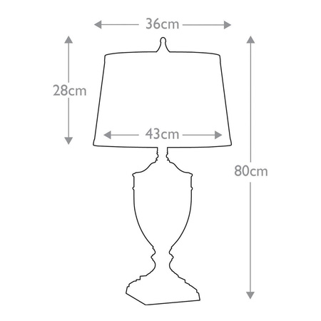 Lampa stołowa Dennison (QZ-DENNISON-BB) - Elstead Lighting