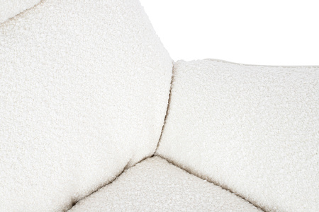 Fotel bujany OTILIA TEDDY biały (KH0101009495) - King Home