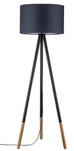 Neordic Rurik Lampa podłogowa max. 1x20W E27 230V Szary/Drewno Tkanina/Metal/Drewno (PL79633) - PAULMANN