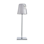 Przenośna ładowalna lampa ogrodowa Ostap w kolorze chromu (TB-2749-CH) - Italux