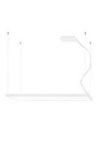 Lampa wisząca TUULA L biały LED 3000K (TH.165) - Thoro Lighting