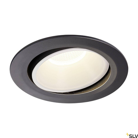 NUMINOS® MOVE DL XL, wewnętrzna oprawa sufitowa wpuszczana LED, czarna/biała 4000 K 40° obrotowa i pochylana (1003749) - SLV
