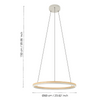 Lampa wisząca CADINARO szara (39896) - EGLO