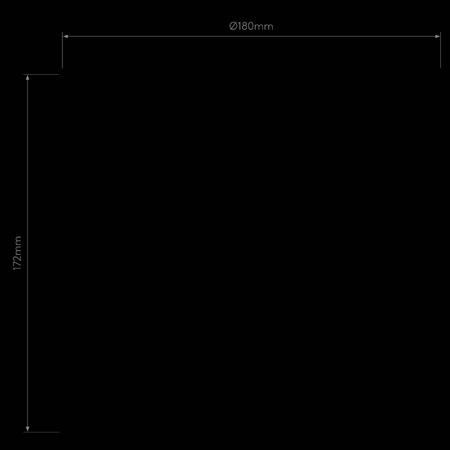 Klosz Nara Taper Ribbed Glass - Smoke (5039004) - Astro Lighting