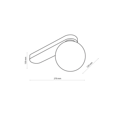 Lampa sufitowa BIANCA złota 1 PŁ (4698) - TK Lighting