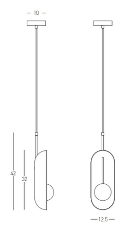 PENDANT LIGHT G9 LOGD LEAF (22060 Zambelis) - Zambelis