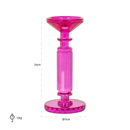 RICHMOND świecznik POPPY różowy (-KA-0256) - Richmond Interiors