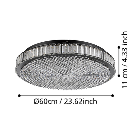 Lampa Sufitowa BALPARDA czarna (390249) - EGLO