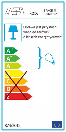 Plafon SPACE M kol. czarny (30660302) KASPA