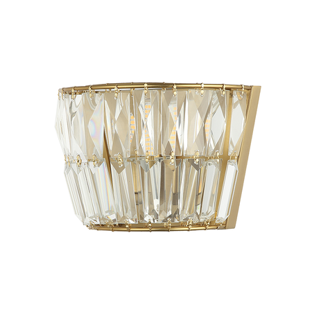 SCONCE G9 MAX 5W METAL-CRYSTAL ANTIQUE BRASS (23050 Zambelis) - Zambelis