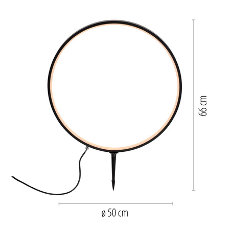 ZIRKULU LAMPA ZEWNĘTRZNA CZARNY (19511-18) - Paul Neuhaus