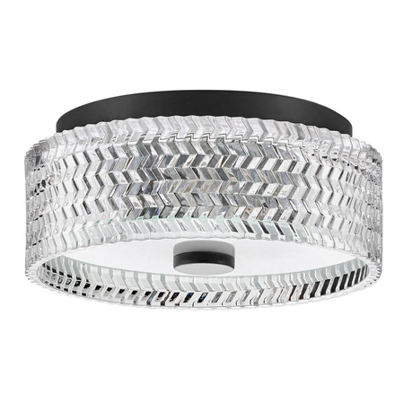 Plafon Elle - 2 źródła światła - Czarny  (HK-ELLE-F-S-BK) - Elstead Lighting