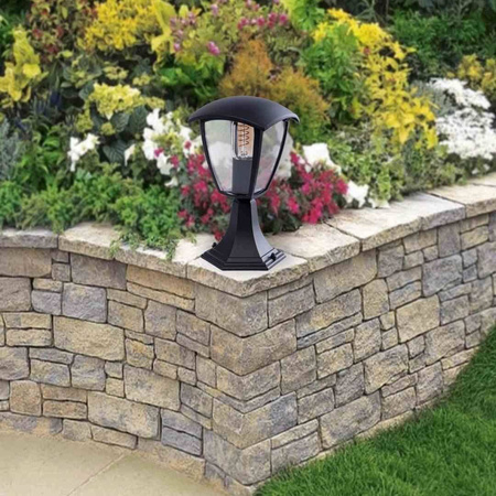 Lampa ogrodowa stojąca FOX BLACK 1xE27 Mała (EKO3551) - Eko-Light