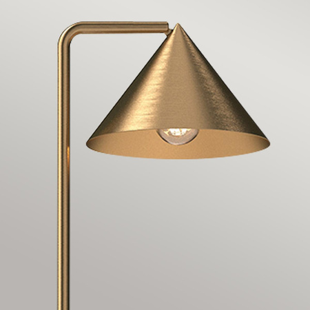 Lampa podłogowa Remyck - 1 źródło światła - Szczotkowane złoto (ALM-REMYCK-FL-GD) - Elstead Lighting