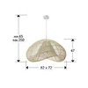 Sabah lampa wisząca 1L (567626) - Schuller