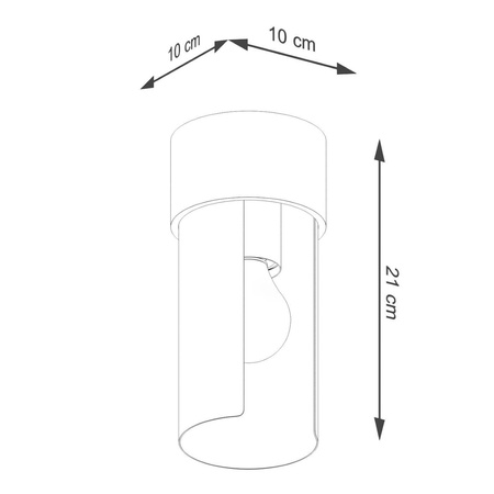 Plafon FLASH biały (SL.1673) - Sollux Lighting