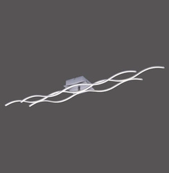 WAVE LAMPA SUFITOWA STALOWY (15167-55) - Paul Neuhaus