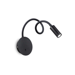 Lampa ścienna / Kinkiet FOCUS Czarny (FOCUS-2_AP_NERO) - Ideal Lux