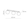 MAXI LAMPA SUFITOWA 3 PŁ LISTWA (3479) - TK Lighting