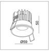 LED lampa DE-200 F-6W White IP54 CRI80 3000K (03352W) - ZARlight