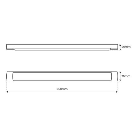 Listwa LED Batten 18W 60cm 4000K (EK9838) - Eko-Light