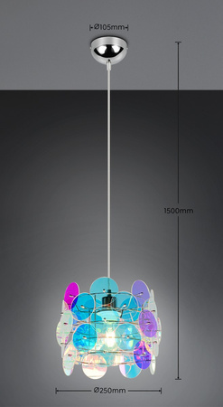 Kolorowa lampa wisząca IRIDE (R36711053) - RL