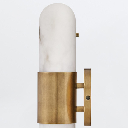 Średni kinkiet LED Ibiza - Klasyczny mosiądz (QN-IBIZA-M-HB) - Quintiesse