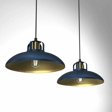 Lampa wisząca FELIX NAVY BLUE/GOLD 2 listwa (MLP7715) - Milagro