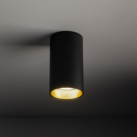 Lampa przysufitowa w kształcie tuby AMIS BLACK DOWNLIGHT (10718) - TK Lighting
