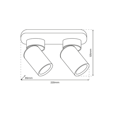 Lampa sufitowa Andy Spot 2 (ML9935) - Milagro