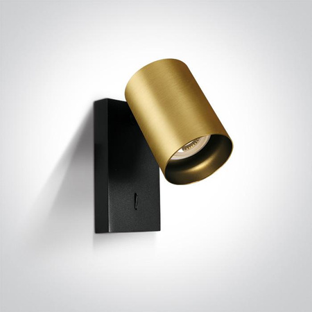 ELATOS K kinkiet mosiężny (65105NA/BBS) - One Light