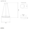 Lampa wisząca Ledowe okręgi No.1 Φ40 cm in 4k miedziana Altavola Design (LA073/P_40_in_4k_copper) - ALTAVOLA DESIGN